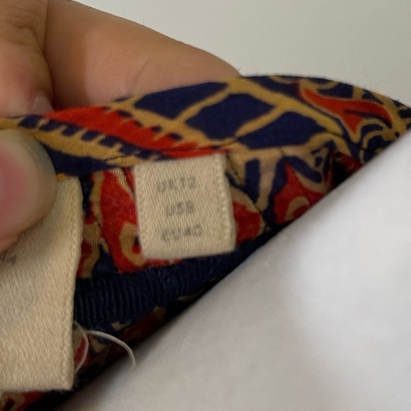 Anthropologie Vanessa Virginia "Mahdia" Peasant Top Southern Asian Prints 8 - Picture 7 of 10